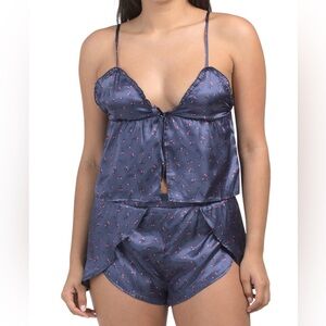 HAPPILY GREY 2pc Ditsy Floral Flyaway Sleep Set